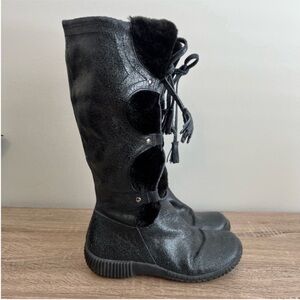 Steve Madden Leather Suede Boots